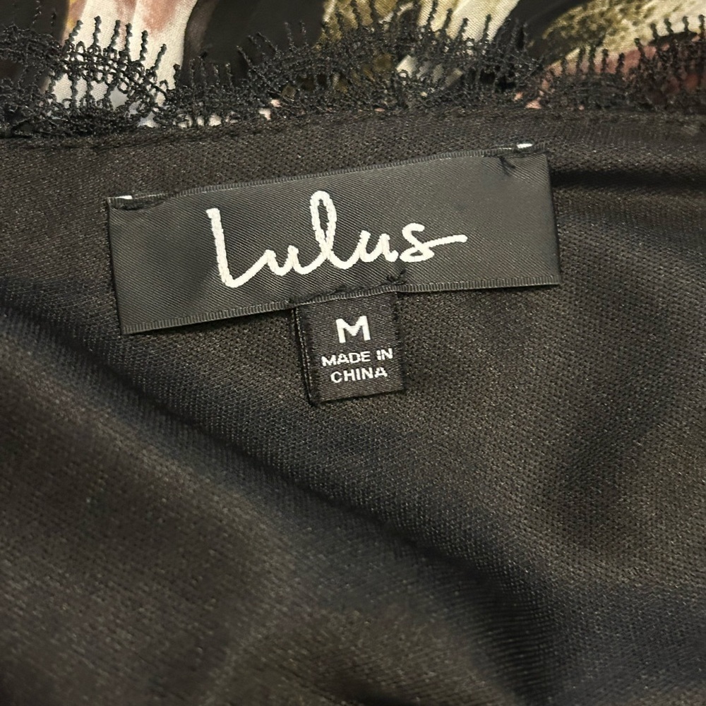 Lulu's We Made it Black Floral Dress - Picture 9 of 9
